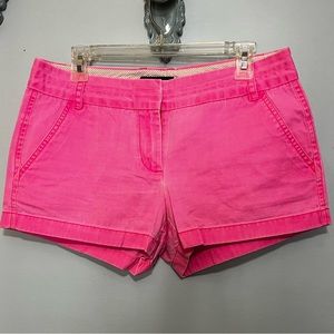 J. Crew 6 chino shorts bright pink